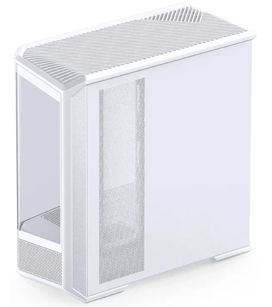Корпус без блока питания Case JONSBO D400, Midi-Tower, TG, no fan, 2xUSB-A 3.0 + 1xUSB-C 3.2, ATX, mATX, mITX White