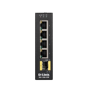 Коммутатор D-Link DIS-100G-5SW/A1A, 4×1 Гбит/с + 1×1 Гбит/с SFP, неуправляемый