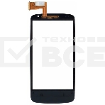 Сенсорное стекло (тачскрин) для HTC Desire 500, черное, фото2