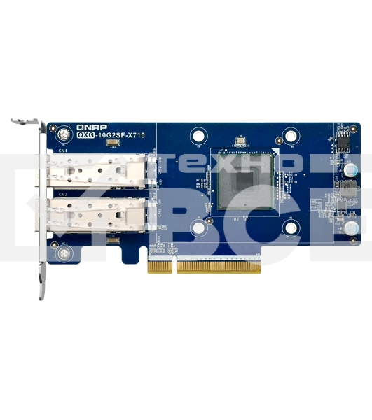 Сетевая карта QNAP Expansion Card QXG-10G2SF-X710 PCIe Gen3 x8 2x10GbE(SFP+)