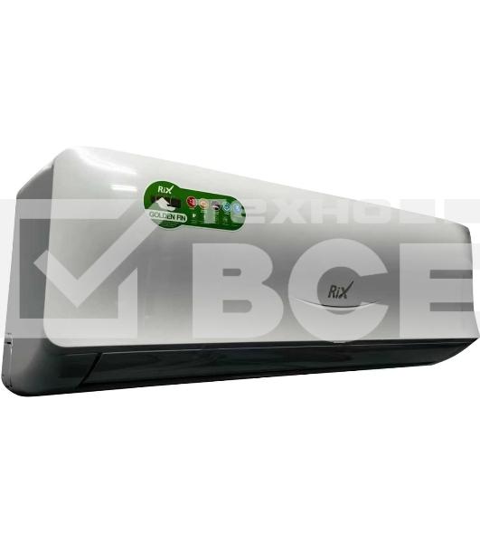Кондиционер сплит-система настенного типа RIX LITE I/O-W07MB 7000 BTU, 21 м², 23 дБ, охлаждение, обогрев, осушение, белый
