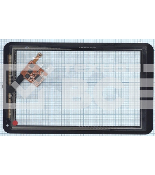 Сенсорное стекло (тачскрин) для LG Optimus Pad (V900), черное