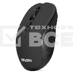 Мышь беспроводная SVEN RX-560SW черный, 1600 dpi, радиоканал, USB, кнопки - 6, фото2