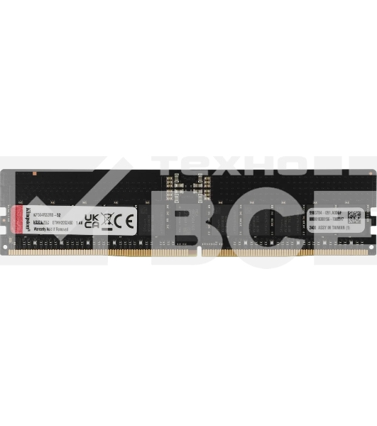 Оперативная память Kingston Fury Renegade Pro, DDR5, 32GB (1x32GB), 6400MHz, CL32, ECC, RDIMM