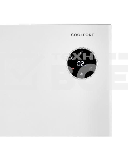 Конвектор Coolfort CF-3941 белый, 2000 Вт, 20 м2, термостат, дисплей, WiFi