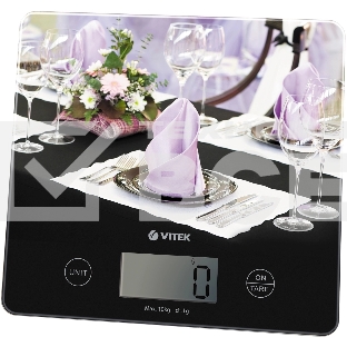 Весы кухонные электронные Vitek VT-8024 макс.вес:10кг черный