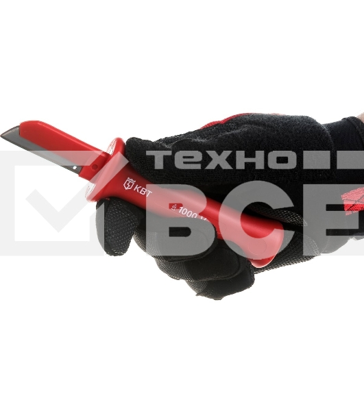 Нож монтерский диэлектрический НМИ-15 с частично изолированным прямым лезвием