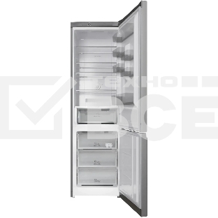 Холодильник Hotpoint HT 6200 S серебристый двухкамерный 240/83л морозилка снизу, No Frost