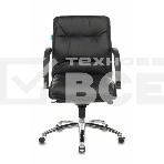 Кресло руководителя Бюрократ T-9927SL-LOW/BLACK черный, кожа, низкая спинка, крестовина хром, фото17