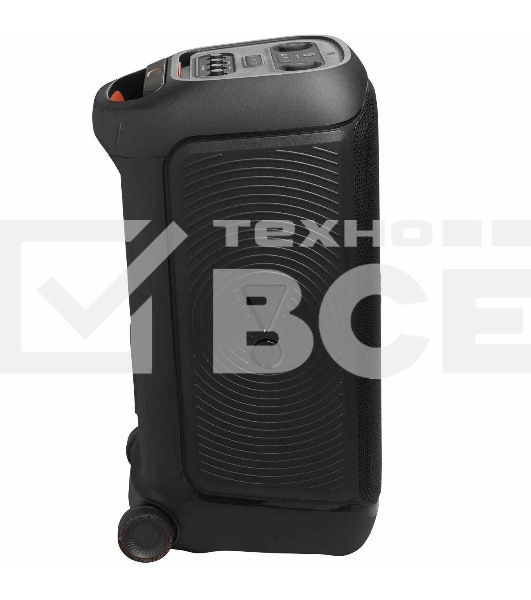 Портативная акустика JBL PartyBox Stage 320 /240 Вт/4жинамика/Bluetooth 5.3/USB/3.5 мм/влагозащита IPX4/подсветка/до 18ч.работы/черный (JBLPBSTAGE320EP)