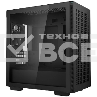 Компьютерный корпус Deepcool CH370 черный без БП mATX 1x120мм 1xUSB 2.0 1xUSB 3.0 audio bott PSU