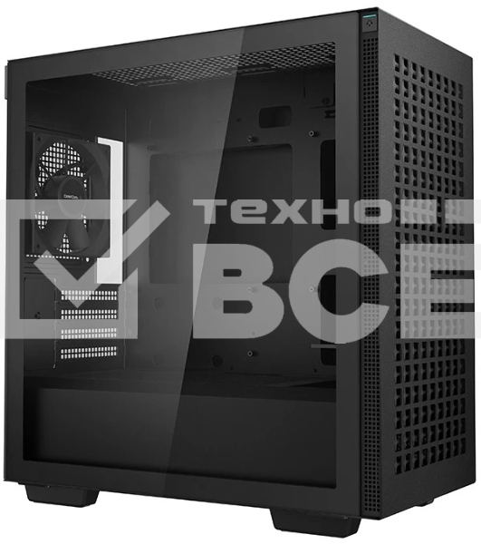 Компьютерный корпус Deepcool CH370 черный без БП mATX 1x120мм 1xUSB 2.0 1xUSB 3.0 audio bott PSU