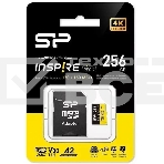 Флеш карта microSDXC 256Gb Silicon Power SP256GbSTXLA2V1NSP Inspire V30 A2 + adapter, фото2