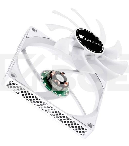 Кулер JONSBO HX4170D White LGA1700/1200/115X/775/AM4 низкопрофильный 45.3мм (36шт/кор, TDP 150W, PWM, 92мм Dynamic Multi-Color LED Fan, 4 тепловые трубки, медная база, 4-pin, белый) Retail