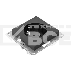 Механизм розетки EKF UP1-SOB-111 16А, с заземлением, со шторками, черный Эпика, фото4