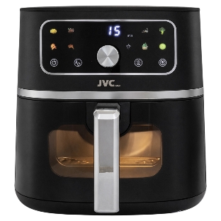 Аэрогриль JVC JK-MB055 черный, 1750 Вт, 5.5 л, электронное управление, 8 программ