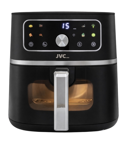 Аэрогриль JVC JK-MB055 черный, 1750 Вт, 5.5 л, электронное управление, 8 программ