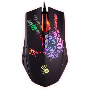 Мышь проводная A4Tech Bloody A60A черный, 6200 dpi, USB Type-A, кнопки - 8