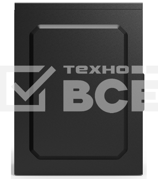 Компьютерный корпус CBR PCC-MATX-MX08-WPSU mATX Minitower MX08, без БП, 2*USB 2.0, HD Audio+Mic, Black