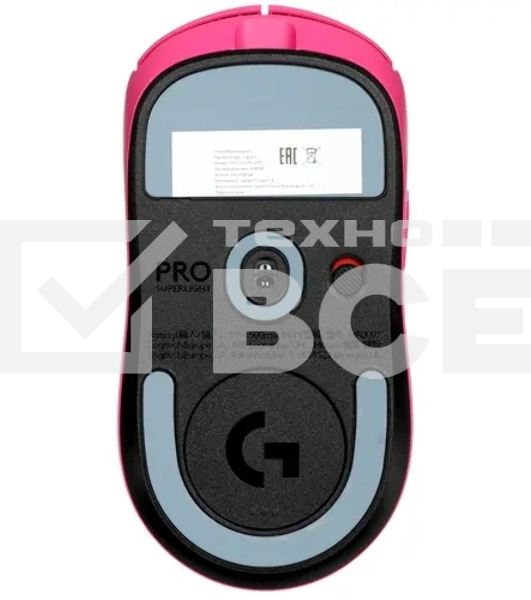 Мышь беспроводная Logitech G PRO X Superlight 2 розовый, 32000 dpi, радиоканал, USB, кнопки - 5