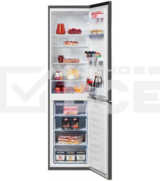 Холодильник Beko B1RCSK332G темно-серый двухкамерный 213/118л  морозилка снизу