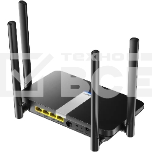 Роутер беспроводной Cudy LT500 AC1200 10/100BASE-TX/4G cat.4 черный