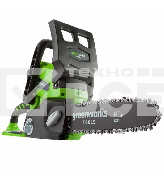 Цепная пила GreenWorks G-24 G24CS25K2, 24V, 25см, c 1хАКБ 2 А.ч и ЗУ