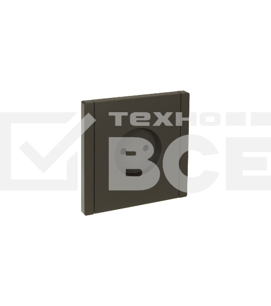 Розетка 1-м СП FORTE&PIANO FP318 10А без заземл. без защ. шторок винт. крепл. сер. IEK FP-R10-10-K03