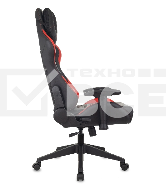 Кресло игровое Бюрократ VIKING 5 AERO RED черный/красный искусственная кожа
