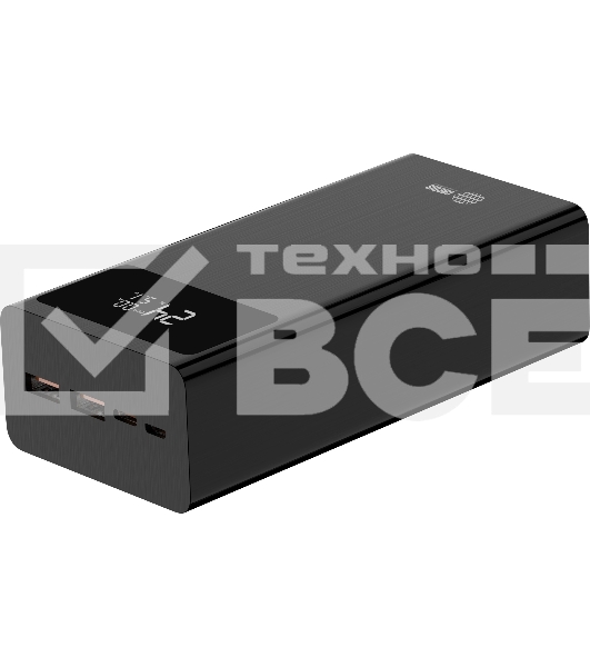 Портативный аккумулятор Cactus CS-PBFSKA-30000 30000mAh 22.5W 4.5A USB-A/USB-C черный
