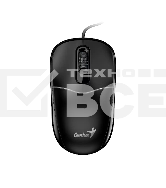 Мышь проводная Genius DX-111 черный, 1200 dpi, USB, кнопки - 3