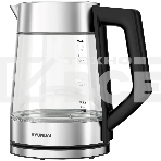 Чайник электрический Hyundai HYK-G4402 1.7л. 2200Вт черный/серебристый корпус: стекло, фото 1