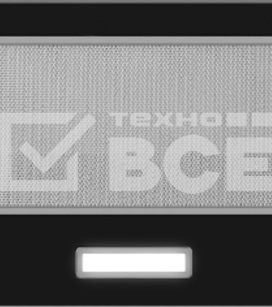 Вытяжка каминная Weissgauff TEL 600 Black Glass черный, 60 см, 600 куб. м/ч, 46 дБ