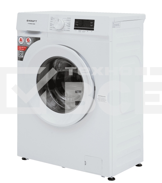 Стиральная машина KRAFT KF-MBDS6108W белый, загрузка фронтальная 6 кг, 1000 об/мин, класс: А+++