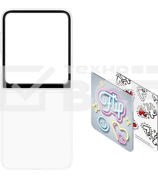 Чехол (клип-кейс) Samsung для Samsung Galaxy Z Flip6 Flipsuit Case Flip 6 (F741) прозрачный/прозрачный (EF-ZF741CTEGRU)
