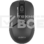 Мышь беспроводная A4Tech Fstyler FG12S черный, 1200 dpi, радиоканал, USB, кнопки - 3, фото 1
