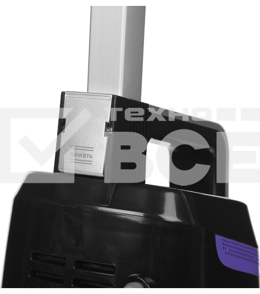 Пылесос вертикальный паровой Kitfort KT-575-1 черный, питание питание от сети, 1600 Вт, уборка влажная/паром/сухая, пылесборник 1.1 л