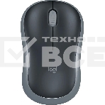 Мышь беспроводная Logitech M185 серый/черный, 1000 dpi, радиоканал, USB, кнопки - 3, фото 1