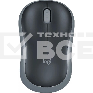 Мышь беспроводная Logitech M185 серый/черный, 1000 dpi, радиоканал, USB, кнопки - 3