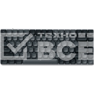 Клавиатура Satechi SM1 Slim Dark гибридная, USB Type-A, Bluetooth, радиоканал, чёрный