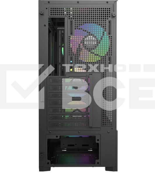 Корпус Ocypus Delta C70 BK ARGB, Midi-Tower, чёрный, 4 x 120 мм