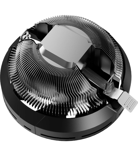 Кулер для процессора CPU Cooler Ocypus Beta A10 BK (75W, 3-pin, 67mm, Al, 1x124mm, 40CFM, 29.5dBA, 2000RPM, S: 1851/1700/115X/1200, AM5/AM4, black)