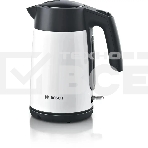 Чайник Bosch TWK7L461, 1.7л, 2400 Вт., нерж.сталь, покрытая эмалью, белый,  шкала уровня воды, фото 1
