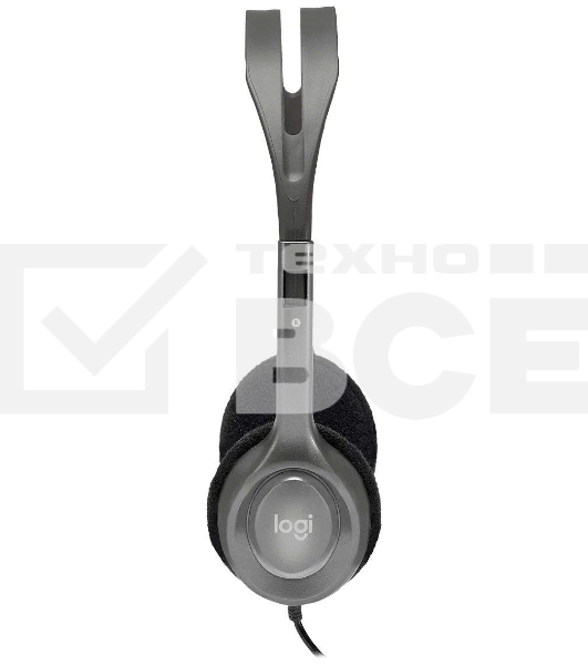 Наушники с микрофоном Logitech Stereo H110 серебристый 1.8м накладные оголовье (981-000459)