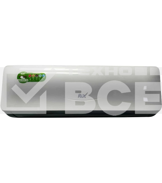 Кондиционер сплит-система настенного типа RIX LITE I/O-W07MB 7000 BTU, 21 м², 23 дБ, охлаждение, обогрев, осушение, белый