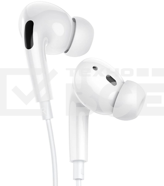 Наушники внутриканальные Hoco M1 Pro 1.2м белый проводные в ушной раковине