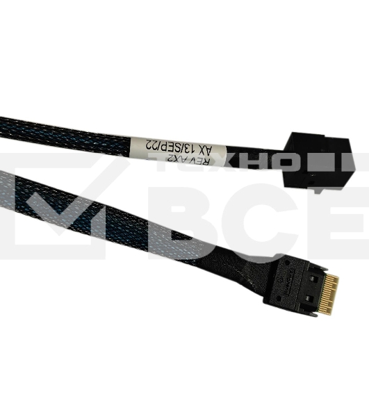 Кабель Amphenol  RSL38-2804  Slimline SASx4 (SFF8654) -to- HD MiniSAS x4 (SFF8643) 80cm