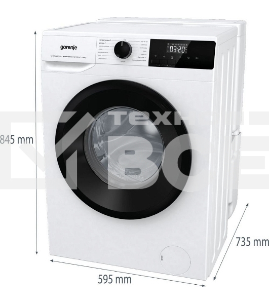 Стиральная машина Gorenje W1NHPI60SCSIRV белый загр. фронтальная макс.: 6 кг 1400об/мин класс: А