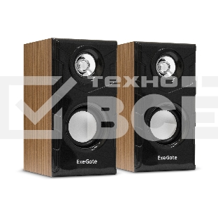 Акустическая система 2.0 ExeGate EX289694RUS Tango 316 (питание USB, 2х3Вт (6 Вт RMS), 80-20000Гц, дерево)