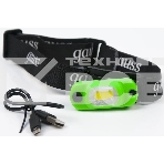 Фонарь налобный GAUSS GFL408 3W 150lm Li-ion 300mAh LED, фото 1